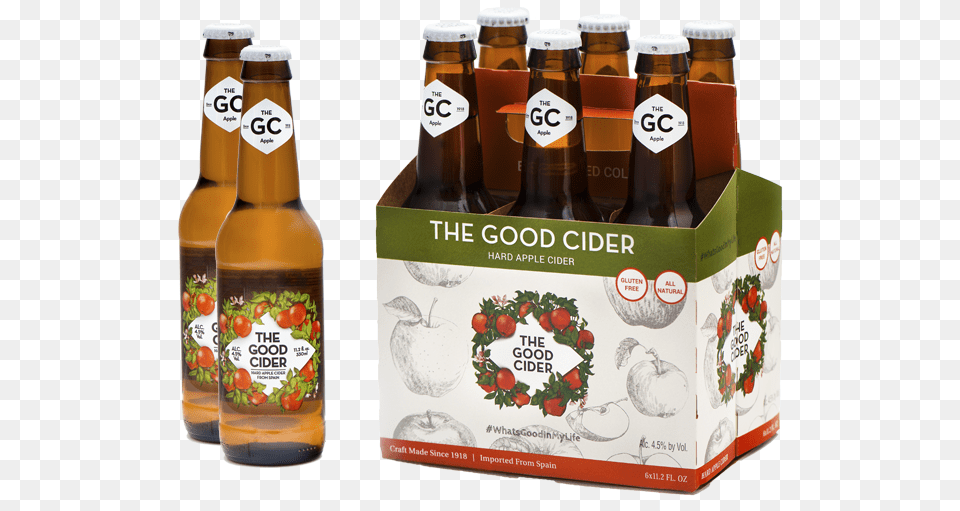 Official Site Of The Good Cider Usa Good Cider, Alcohol, Beer, Beer Bottle, Beverage Free Png