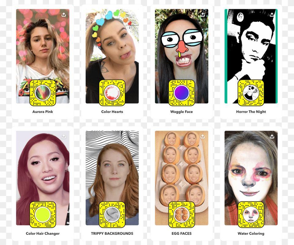 Official Snapchat Filters Popular Snapchat Filters 2020, Woman, Person, Portrait, Head Png Image