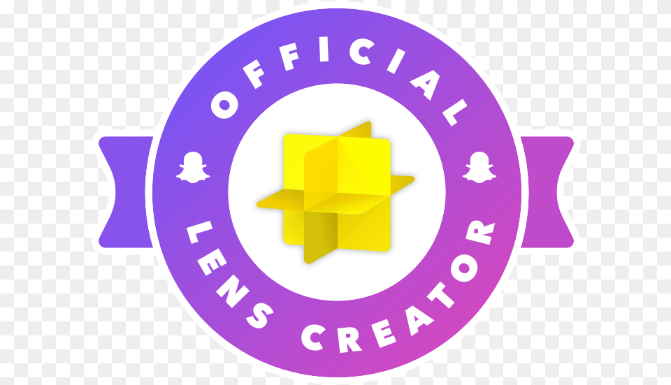Official Snapchat Lens Creator Official Lens Creator Snapchat, Logo, Symbol, Disk Free Png Download