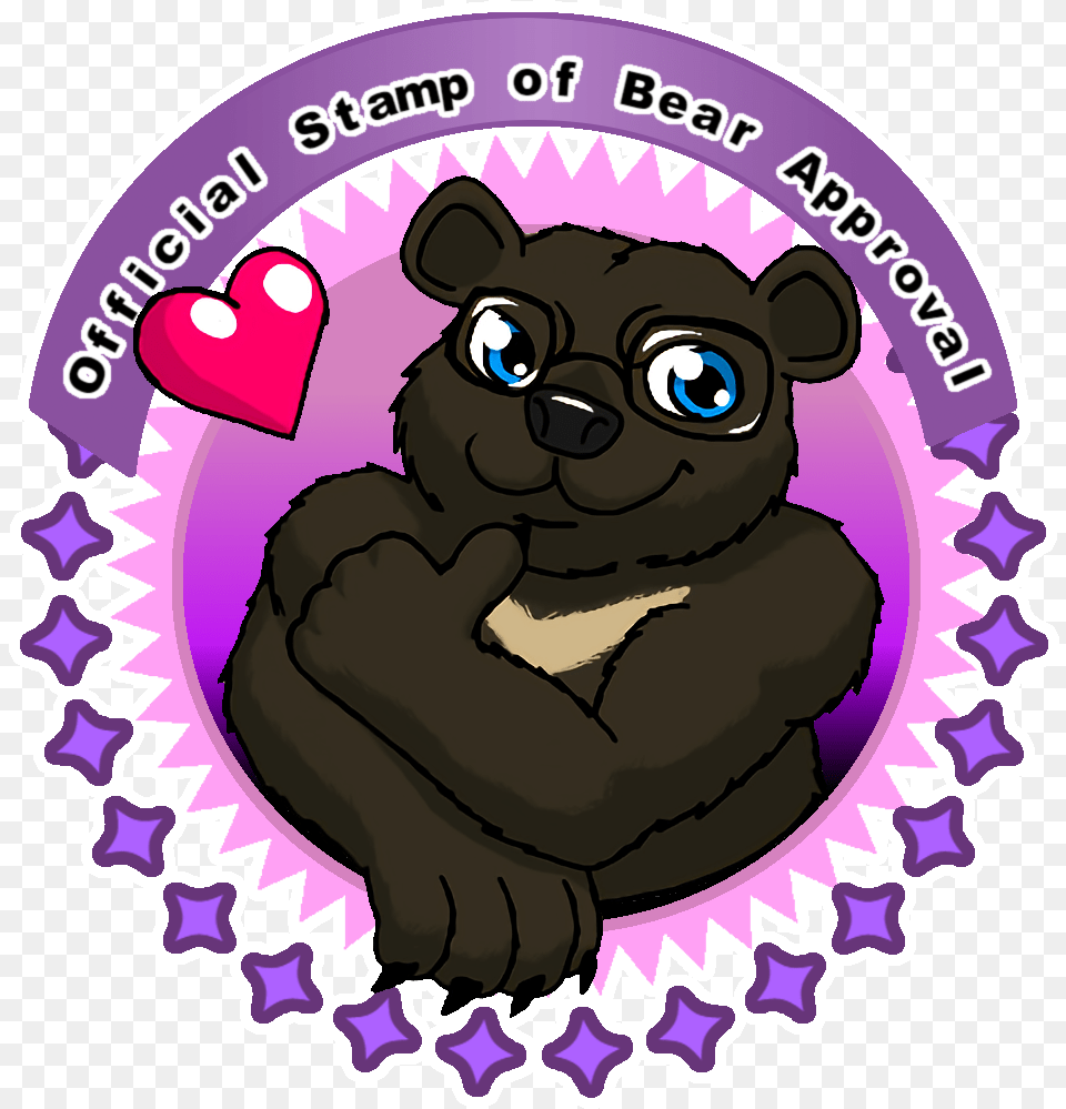 Official Stamp Of Bear Approval Carla39s Dreams Logo, Animal, Mammal, Wildlife, Face Png Image