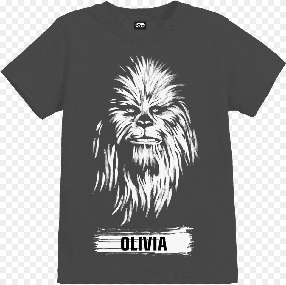 Official Star Wars Chewbacca Brush Childs Personalised Chewbacca T Shirt, Clothing, T-shirt, Animal, Bird Free Png Download