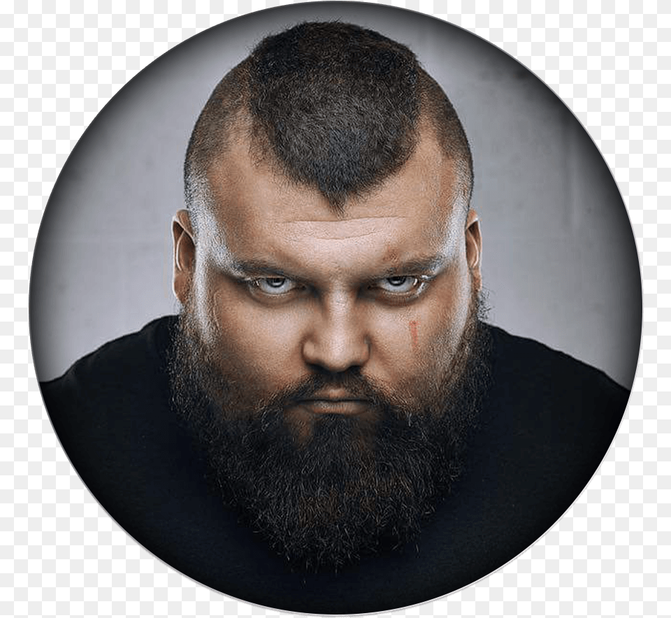 Official Strongman And Giants Live Eddie Hall Scar Face, Beard, Head, Person, Photography Free Png Download