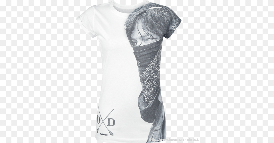 Official T Shirt The Walking Dead Daryl Dixon Sublimation, Clothing, T-shirt, Accessories, Adult Free Transparent Png