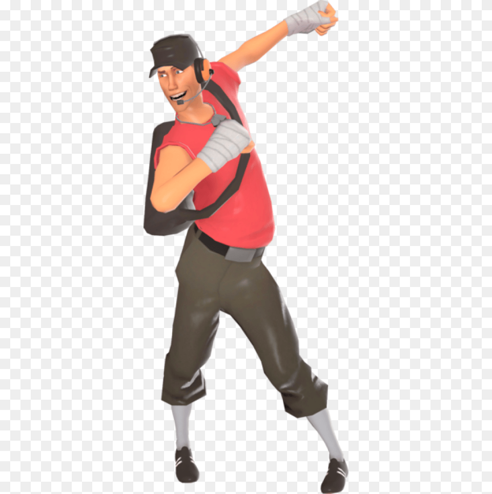 Official Tf2 Wiki Tf2 Scout Fortnite Dance, Person, People, Clothing, Glove Free Transparent Png