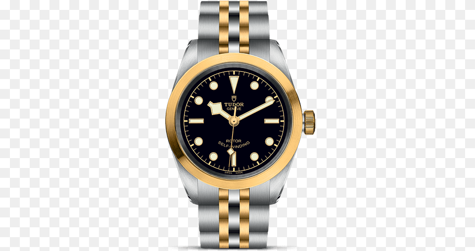 Official Tudor Website Tudor Heritage Black Bay Gold, Arm, Body Part, Person, Wristwatch Free Png