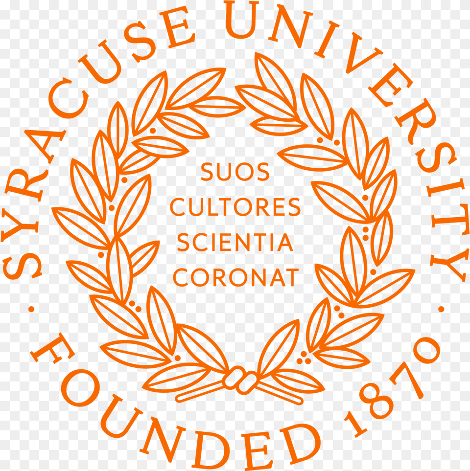 Official University Seal Including The Motto And 1870 Syracuse University Logo, Pattern Png