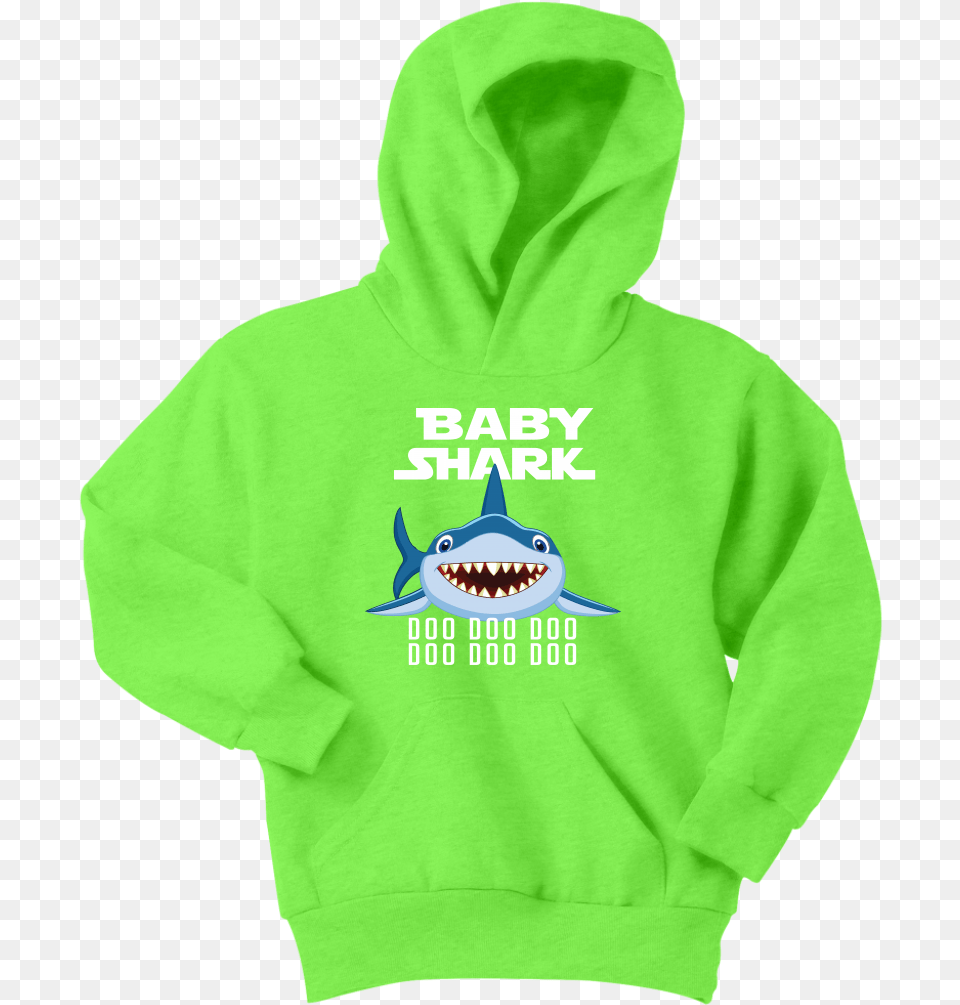 Official Vnsupertramp Baby Shark Youth Hoodie Doo Doo Stranger Things Hoodies For Girls, Sweatshirt, Sweater, Knitwear, Hood Free Png Download