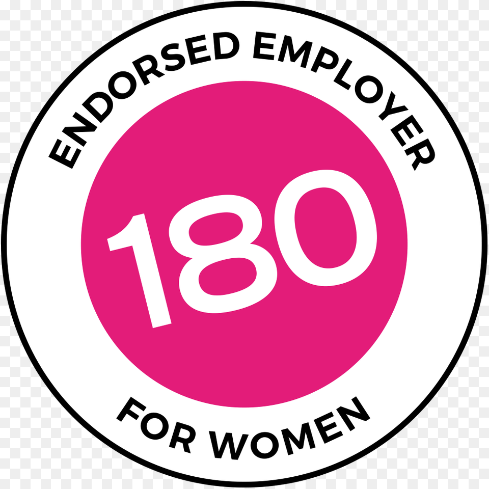 Official Work180 Endorsed Employer For Women Logo Circle, Sticker, Disk, Symbol Png