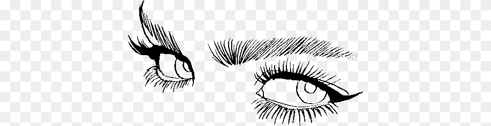 Officialstars Aesthetic Eyes Tumblr Gif, Art, Drawing Png Image