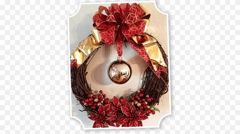 Offray Diy Christmas Wreath Christmas Day, Accessories, Jewelry, Locket, Pendant Png