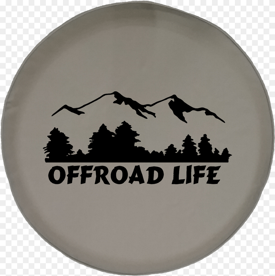 Offroad Life Mountains Tree Wildlife Scenery Offroad Black And White Mountain Clip Art, Plate, Logo, Badge, Symbol Png Image