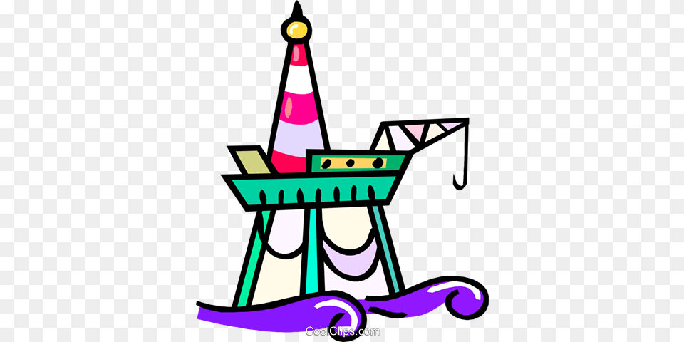 Offshore Oil Rig Royalty Vector Clip Art Illustration, Clothing, Hat Free Png
