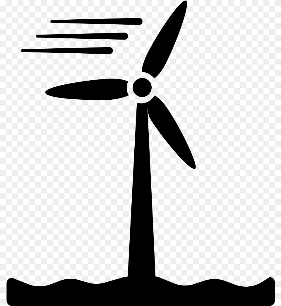 Offshore Windmill Icon Offshore Wind Turbines Icon, Gray Png