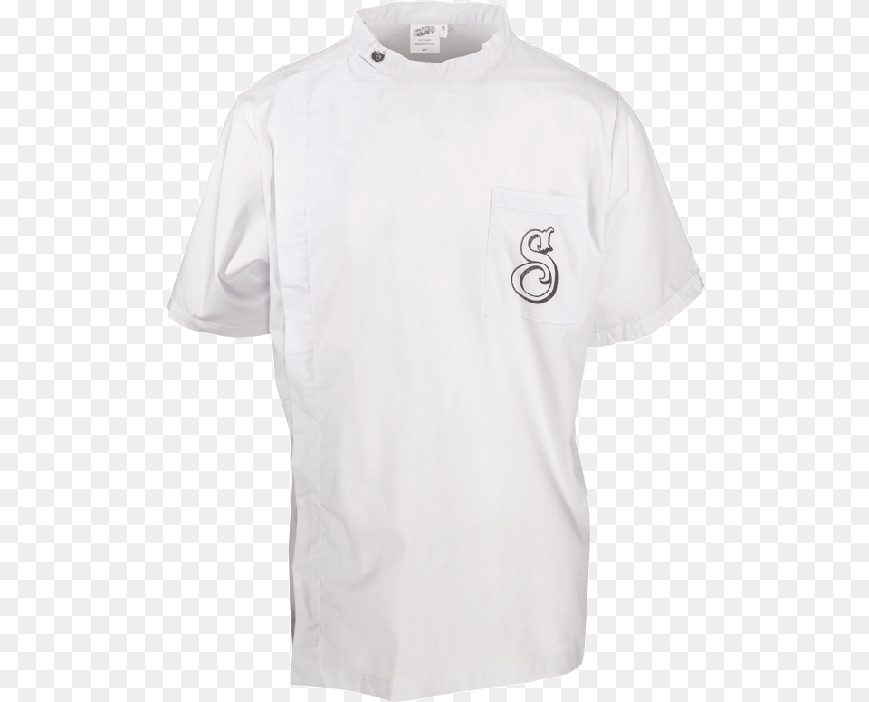 Og Barber Smock White Polo Shirt, Clothing, T-shirt Png