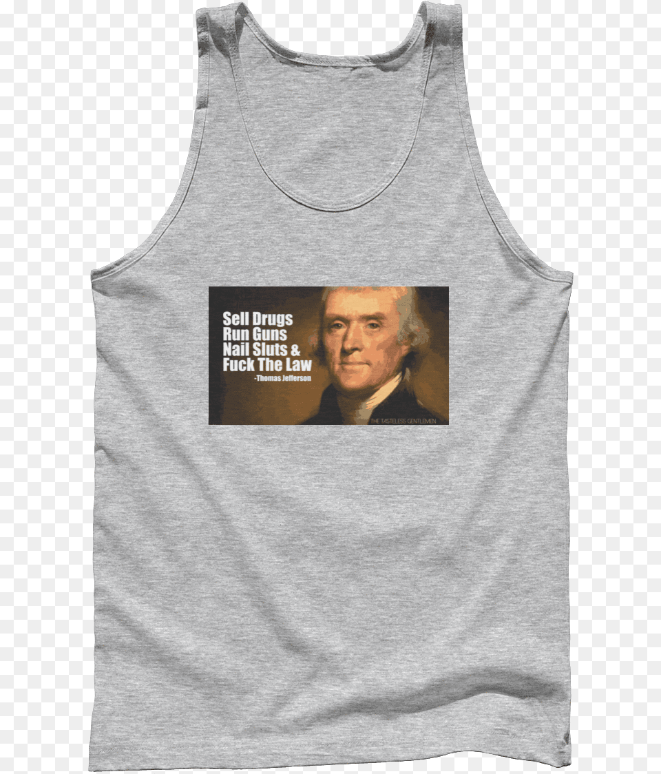 Og Thomas Jefferson Ice Cube, Clothing, T-shirt, Tank Top, Adult Png