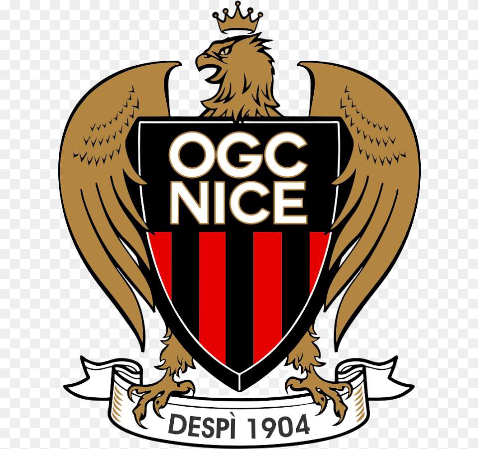Ogc Nice Nice France Fifa Football European Football Losc Ogc Nice, Emblem, Symbol, Badge, Logo Png