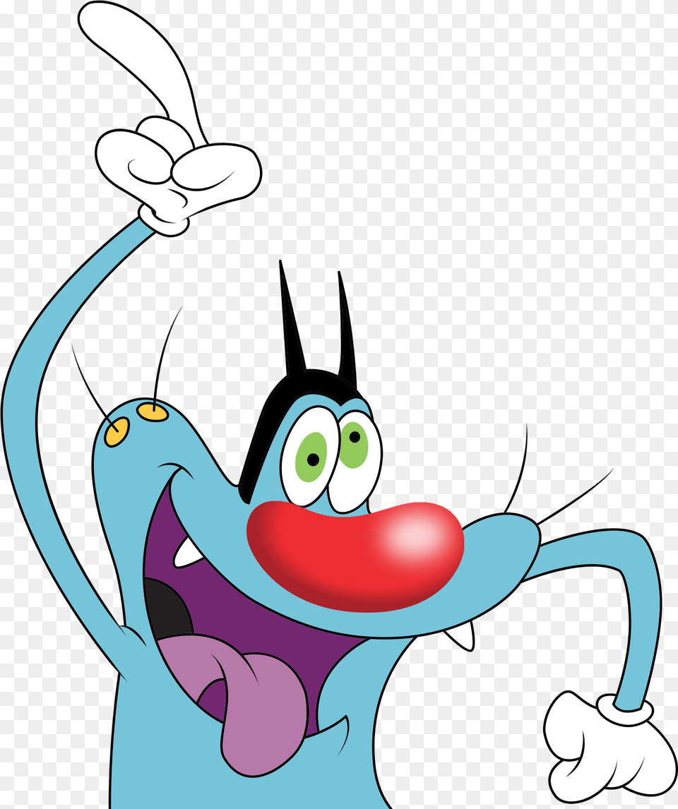 Oggy Greeting Card, Cartoon Free Png