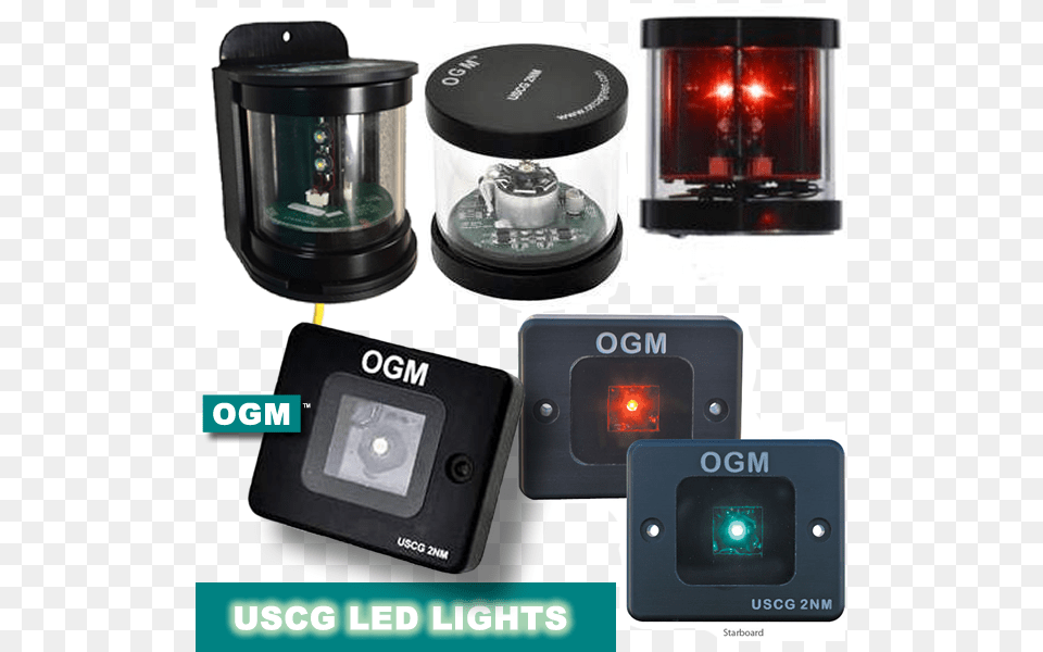 Ogm Full Line Of Led Navigation Lights For Workboats Led Navigation Lights, Electronics, Light, Traffic Light Png