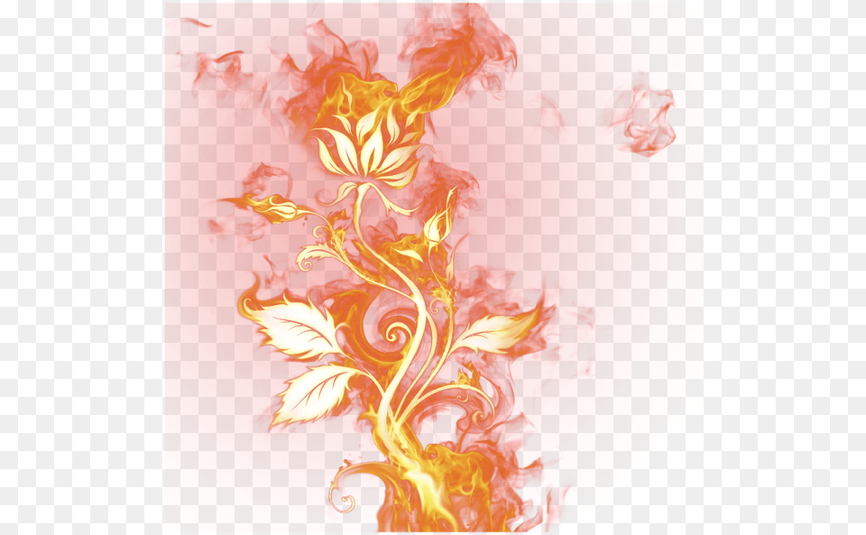 Ogon Ognennij Cvetok Plamya Dim Fire Fire Rose On Fire, Pattern, Graphics, Floral Design, Art Free Png