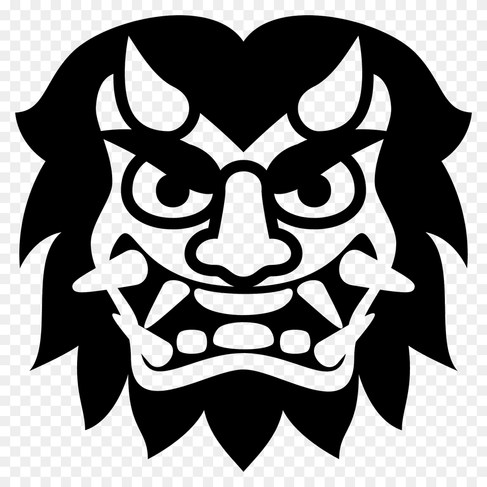 Ogre Emoji Clipart, Stencil, Art, Emblem, Symbol Png