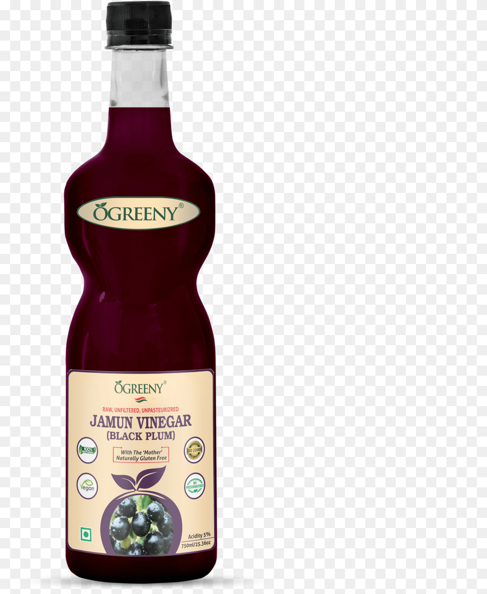 Ogreeny Jamun Vinegar Ogreeny Apple Cider Vinegar With Natural Honey, Food, Ketchup, Fruit, Plant Free Png Download