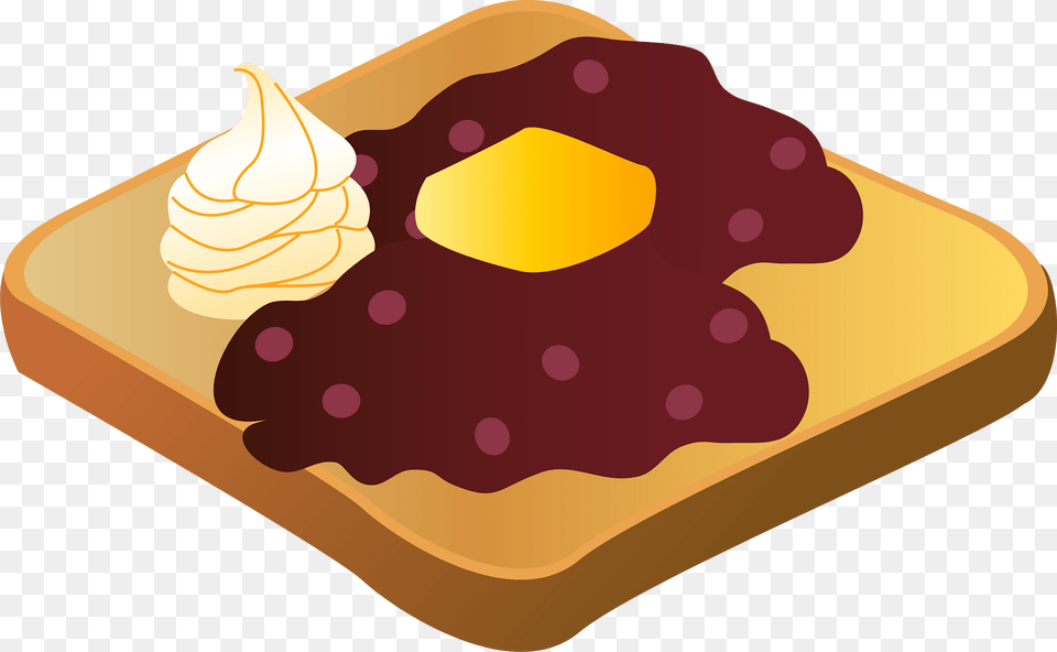 Ogura Toast Food Clipart, Bread, Cream, Dessert, Ice Cream Png