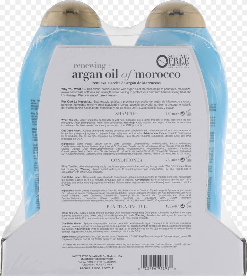 Ogx Renewing Argan Oil Of Morocco 3 Piece Value Pack Car Seat Free Png