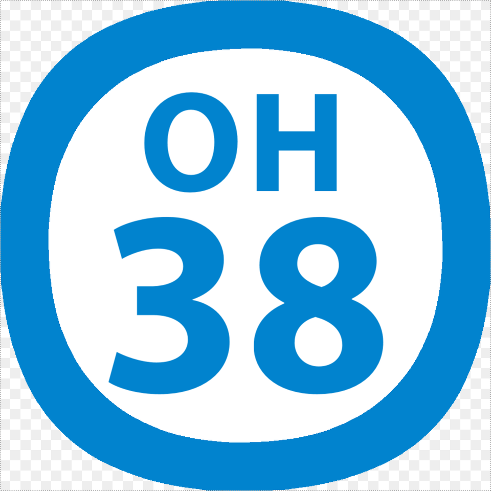 Oh 38 Station Number, Symbol, Text Png Image