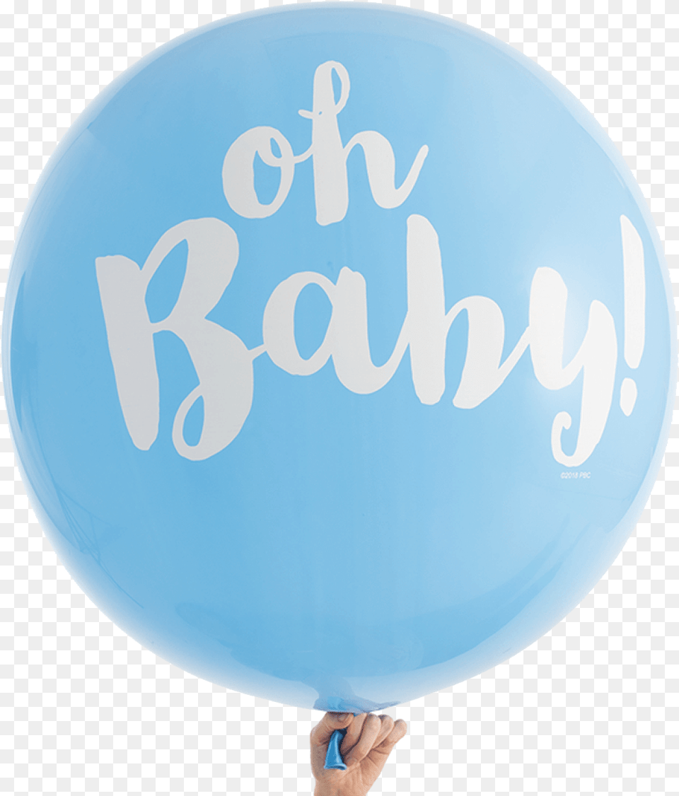 Oh Baby Blue 3 Foot Balloon Balloon, Plate Png Image