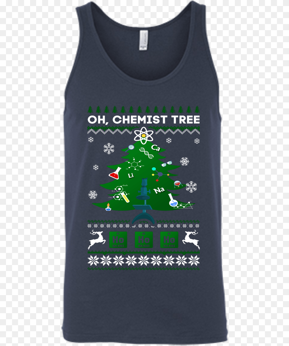 Oh Chemistry Tree Science Christmas Ugly Sweater Gift Christmas Jumper, Clothing, Tank Top, T-shirt Free Png