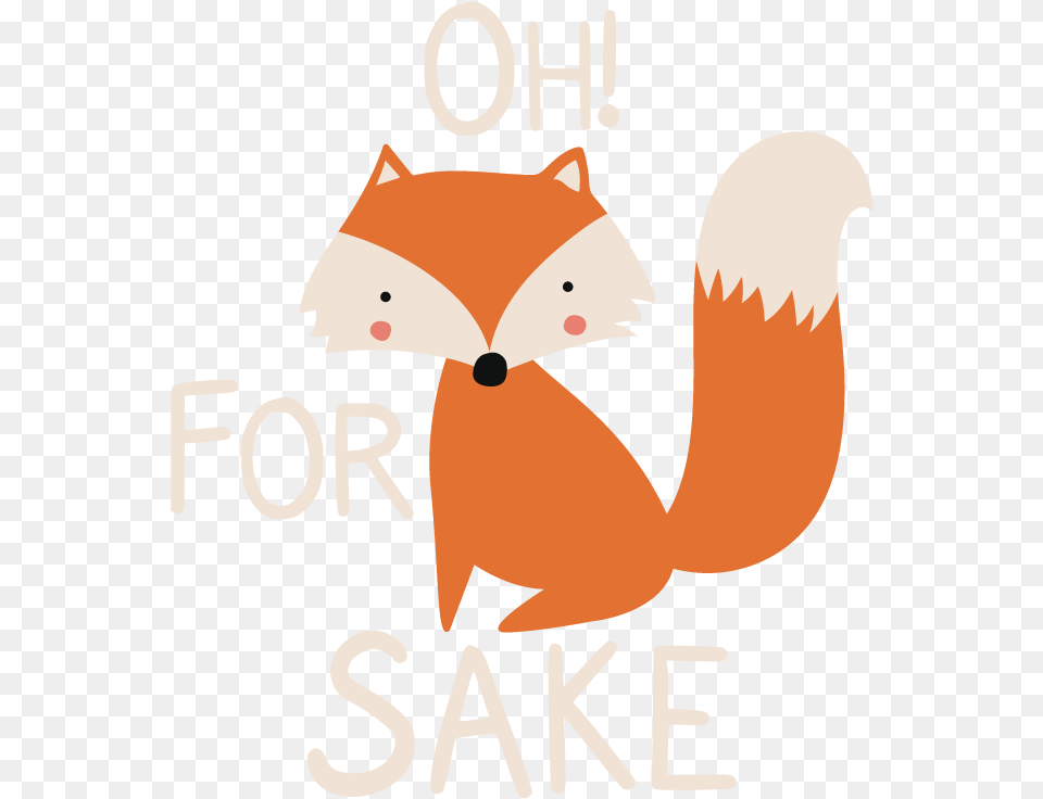 Oh For Fox Sake Illustration, Advertisement, Poster, Animal, Bear Png Image