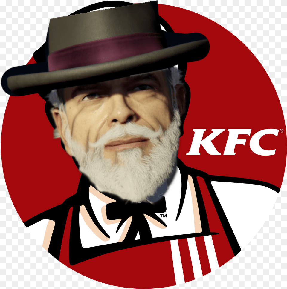 Oh Its Finger Lickin Good High Resolution Kfc Logo, Portrait, Photography, Face, Person Free Png Download