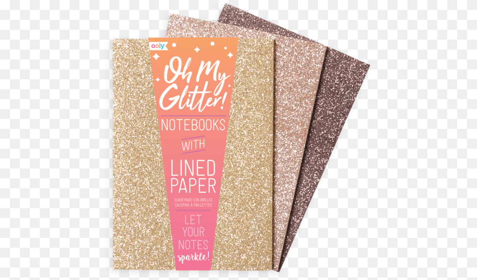 Oh My Glitter Notebook Gold U0026 Bronze Notebooks Glitter, Advertisement Free Transparent Png
