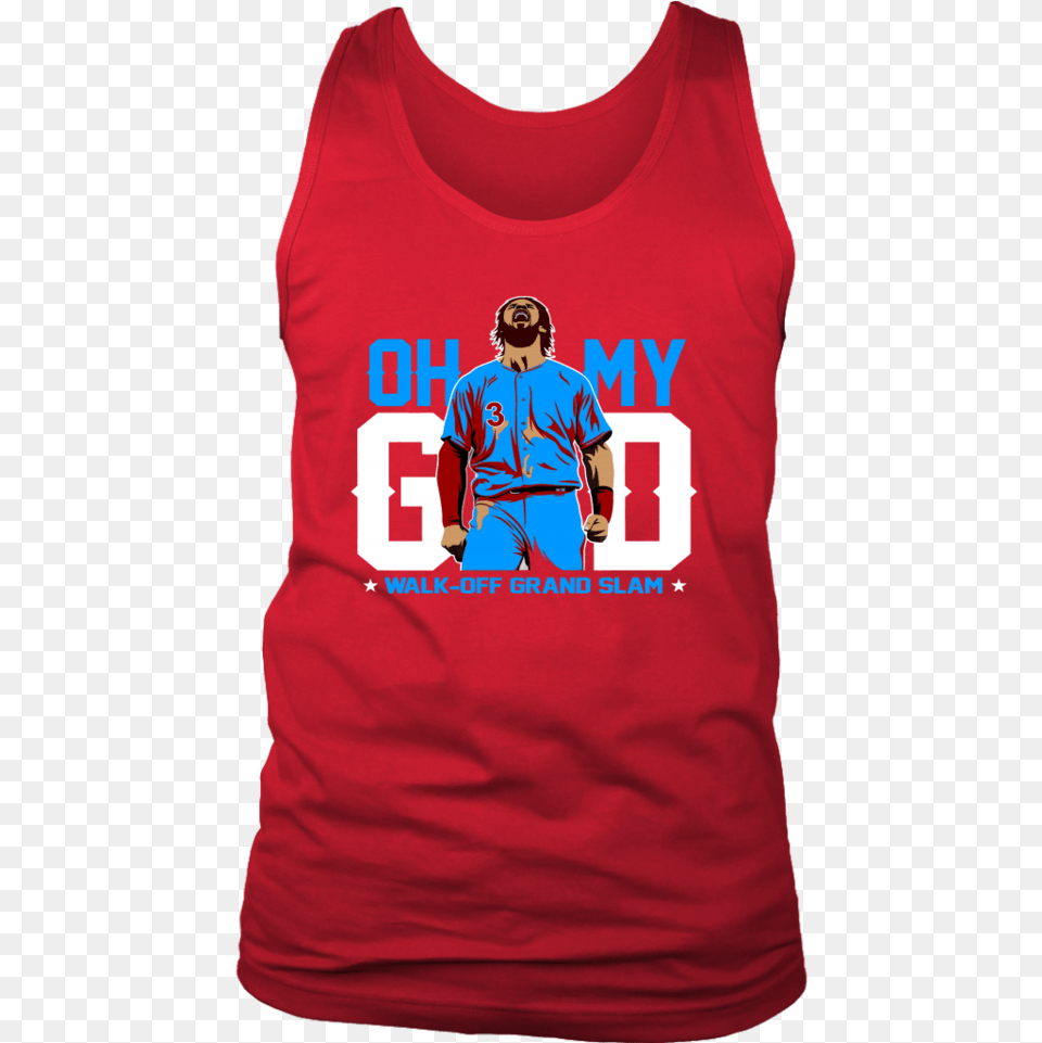 Oh My God Bryce Shirt Walk Off Grand Slam, Clothing, T-shirt, Adult, Male Free Png