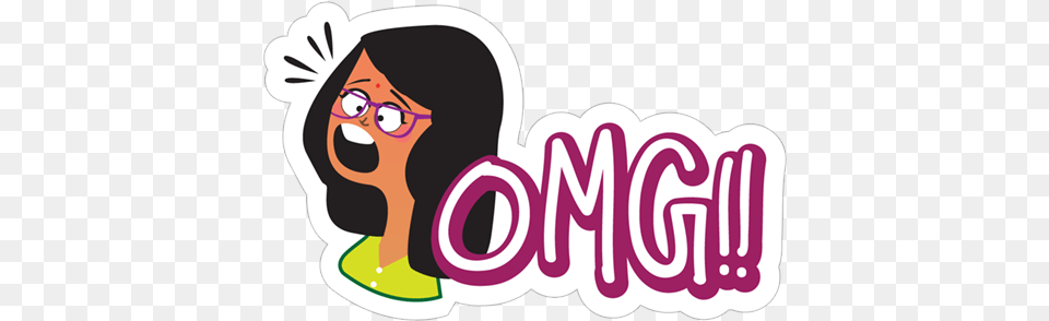 Oh My God Picture Illustration, Sticker, Face, Head, Person Free Transparent Png