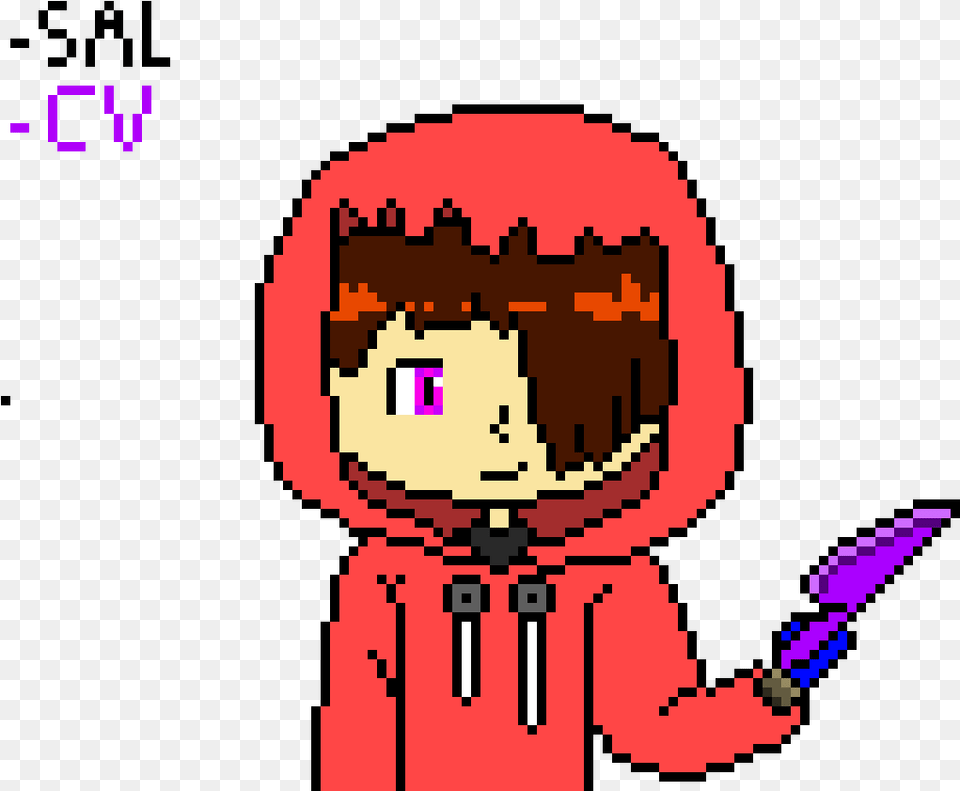 Oh My Gosh I Loved This Form Pixel Art Maker Pixel, Clothing, Coat, Hood, Purple Free Png