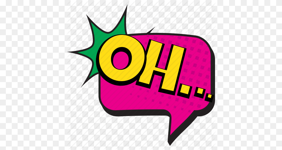 Oh Oh Comment Oh Pop Art Oh Speech Bubble Surprise Comic Art Icon, Logo, Graphics Png