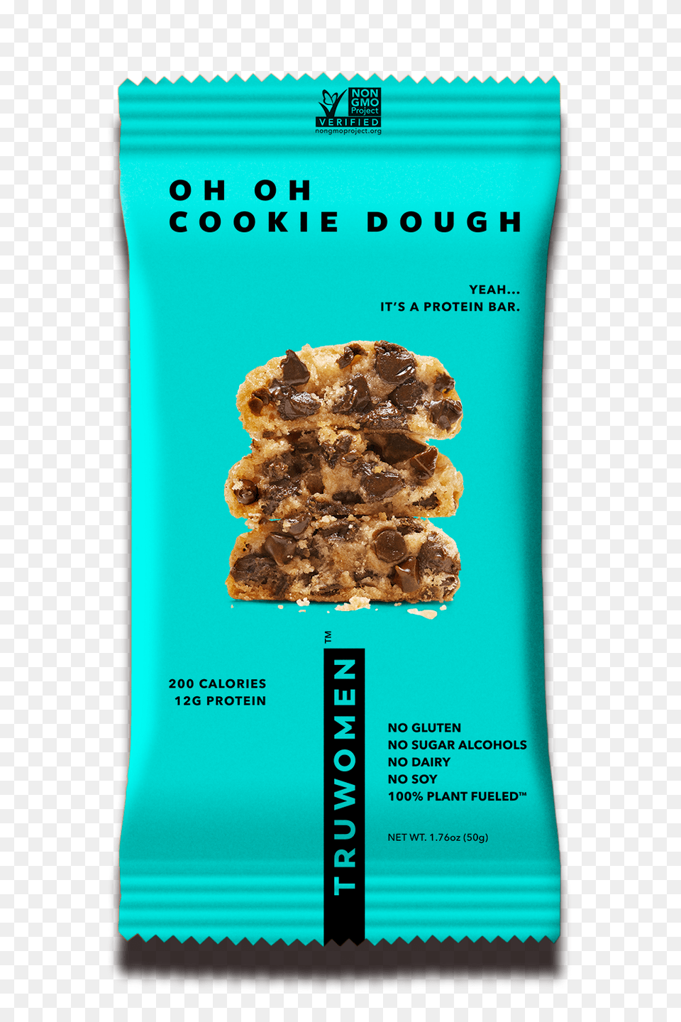 Oh Oh Cookie Dough Tru Women Nutrition And Protein Bar, Food, Sweets, Bread Png