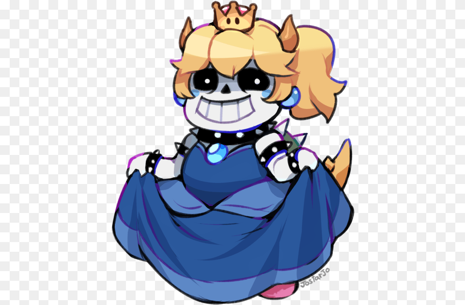 Oh Shit Watch Out Guys Itquots Bowsette Cursed Undertale Fanart, Book, Comics, Publication, Baby Png Image