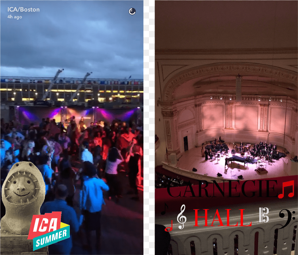 Oh Snap What Arts Marketers Need To Know About Snapchat 10 Crowd, Lighting, Person, Concert, Man Png Image