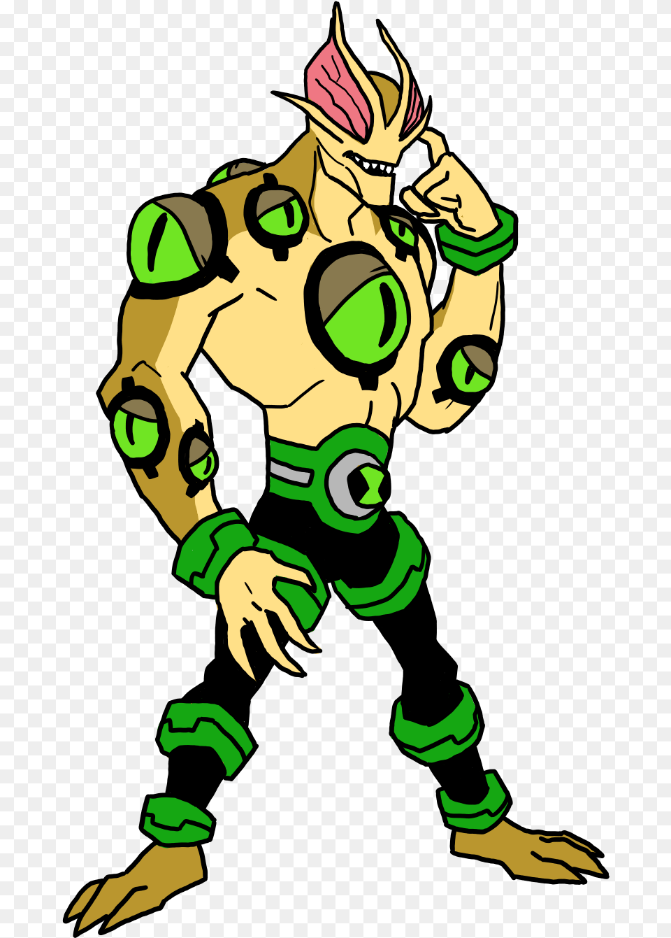 Oh Such Whimsy Eye Guy Was In The Latest Episode Ben 10 Eyeguy, Green, Adult, Male, Man Free Transparent Png