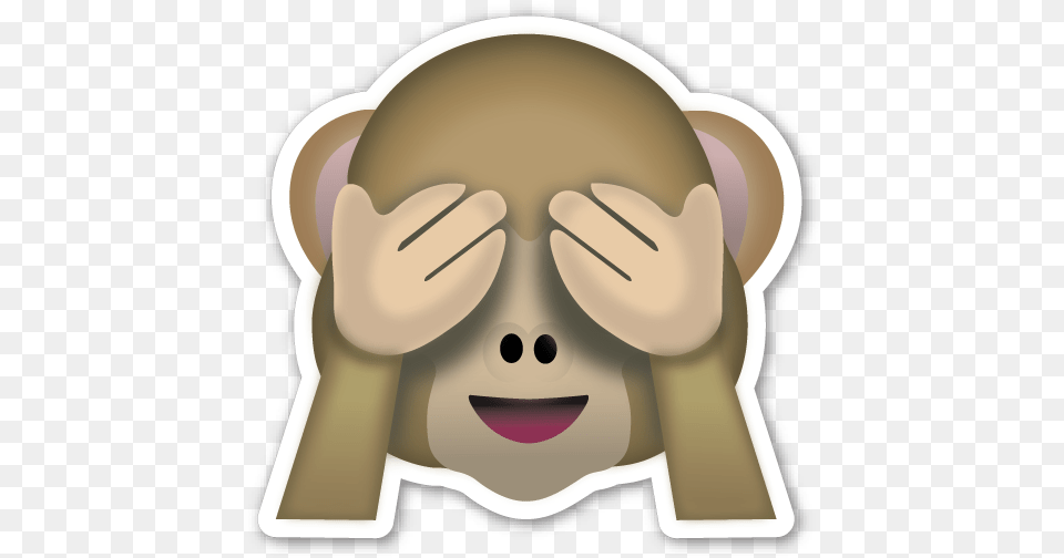 Oh The Shame Monkey Emoji Sticker, Body Part, Finger, Hand, Person Free Png