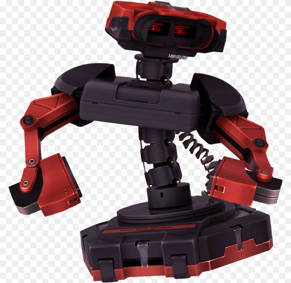 Oh Yeah We Also Rendered A New Virtual Boy Rob Image Nintendo Virtual Boy Robot, Device, Grass, Lawn, Lawn Mower Free Png