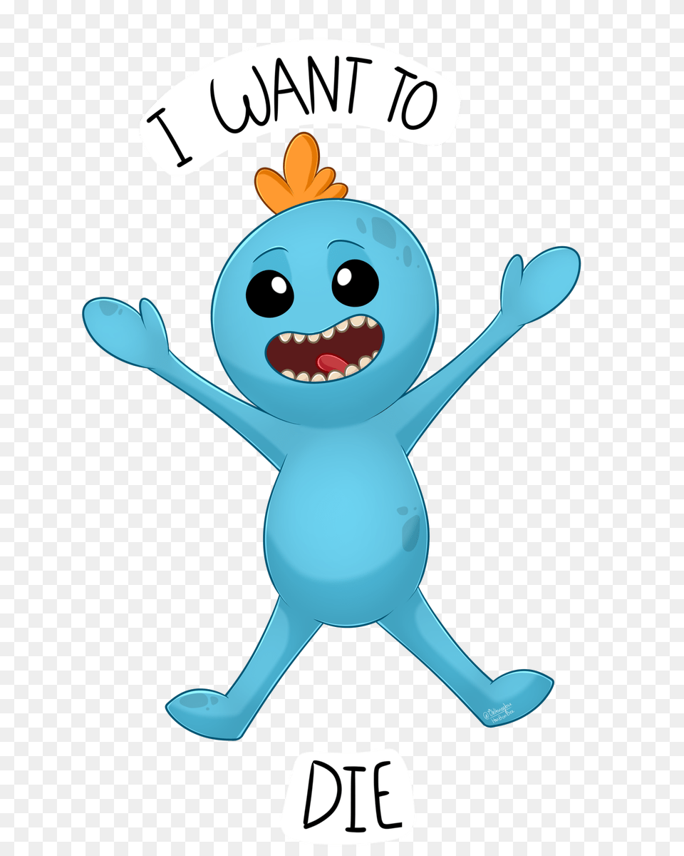 Ohhonbee On Twitter Heres A Mr Meeseeks, Outdoors, Nature, Snow, Winter Free Png Download
