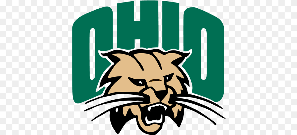 Ohio Bobcats College Football Ohio University Logo, Animal, Baby, Lion, Mammal Png