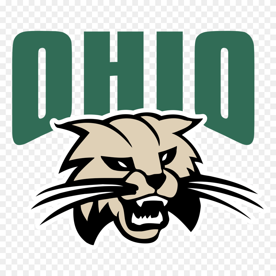 Ohio Bobcats Logo Transparent Vector, Animal, Baby, Lion, Mammal Free Png Download