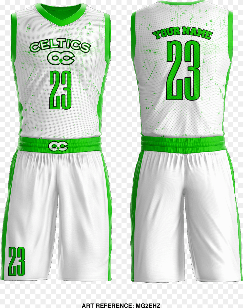 Ohio Celtics Basketball Uniform Best Basketball Jersey Simple, Clothing, Shirt, Shorts, Person Png Image