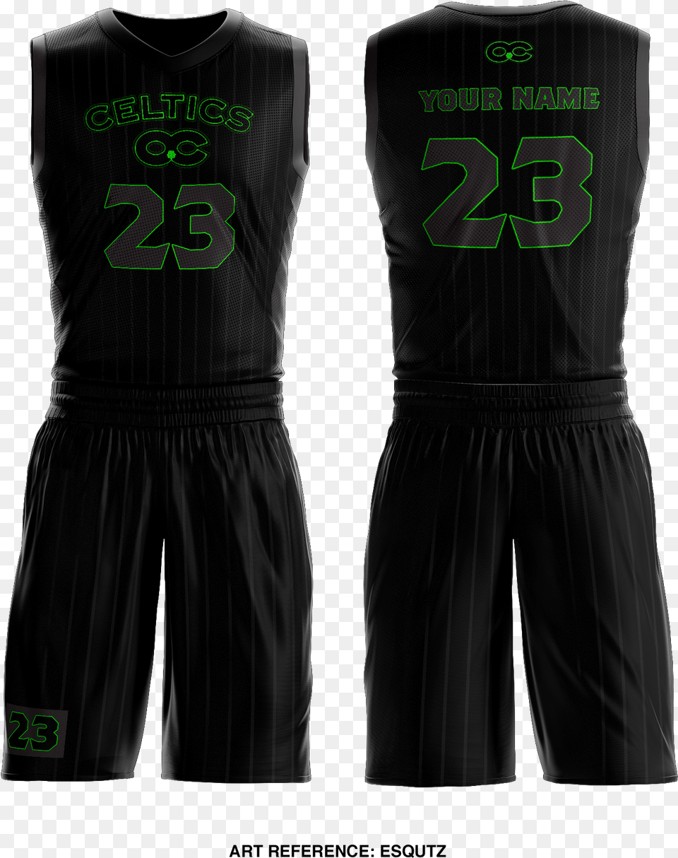 Ohio Celtics Basketball Uniform Pocket, Clothing, Vest, Shirt, Adult Png Image