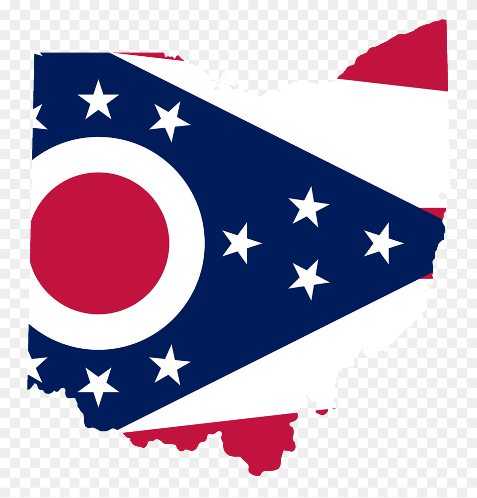 Ohio Flag Map Accurate Png