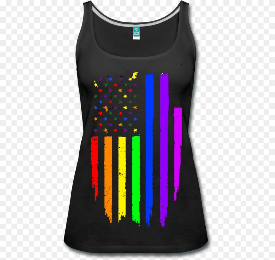 Ohio Lgbt Gay Pride Rainbow White Adult Tank Top Clothing Shirts Woman, T-shirt, Tank Top, Coat Png Image